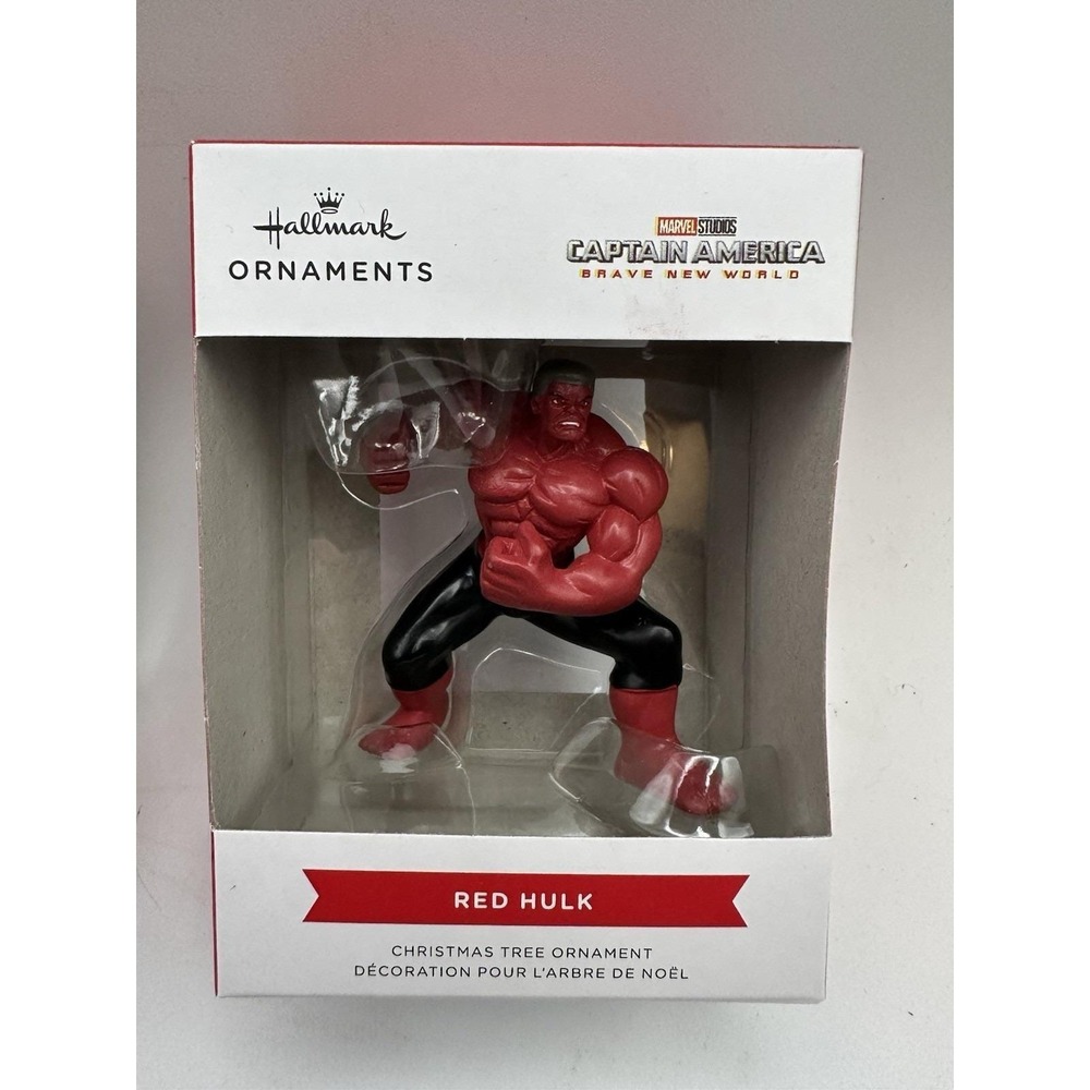 Hallmark Marvel Red Hulk Ornament Captain America Brave New World – New
